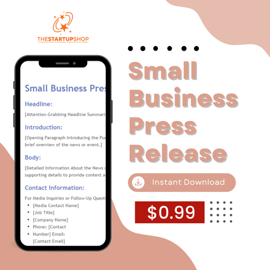 Small Business Press Release Template