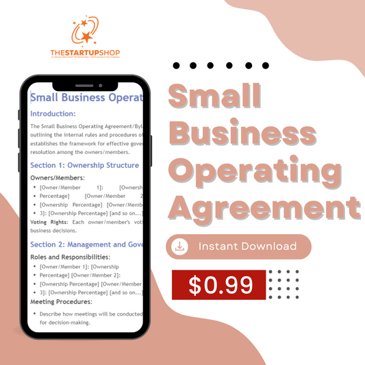 Small Business Operating Agreement/Bylaws
