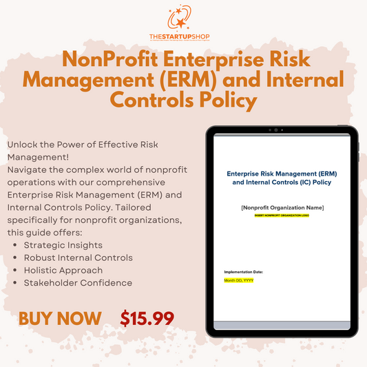 NonProfit Enterprise Risk Management (ERM) and Internal Controls Policy