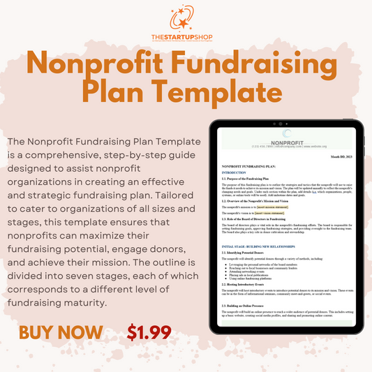 Nonprofit Fundraising Plan Template