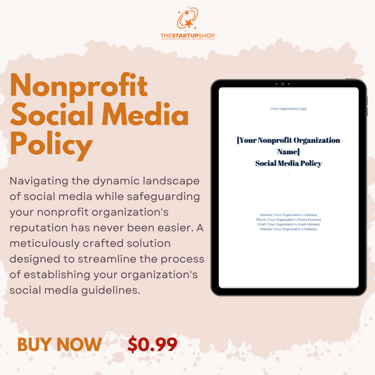 Nonprofit Social Media Policy Template
